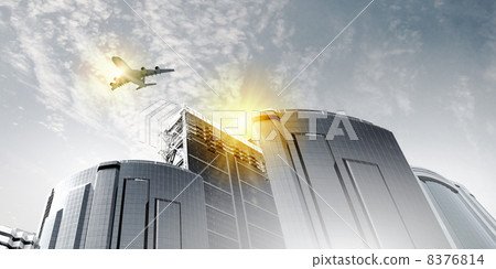 Plane in sky Plane in sky 8376814