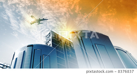 Plane in sky 8376837