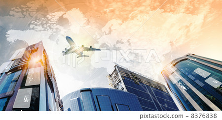 Plane in sky 8376838