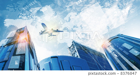 Plane in sky Plane in sky 8376847
