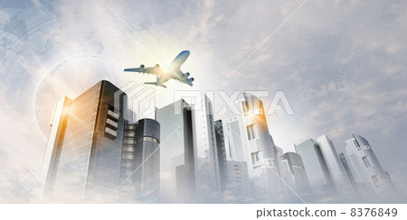 Plane in sky Plane in sky 8376849