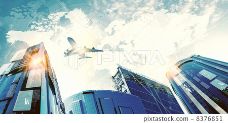 Plane in sky 8376851