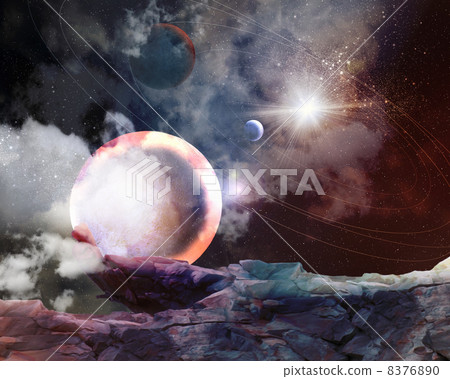 Image of planets in space 8376890