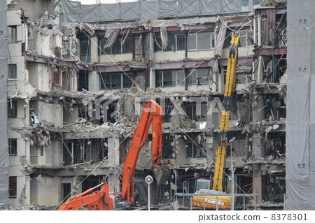 Building demolition site Building demolition site 8378301