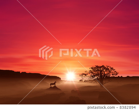 日出和一匹馬 日出和一匹馬 8382894