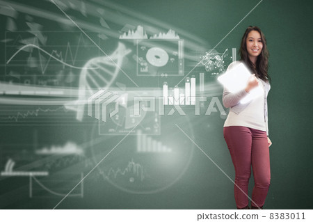 Smiling student posing 8383011