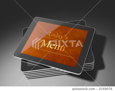 Electronic menu using tablet 8389076