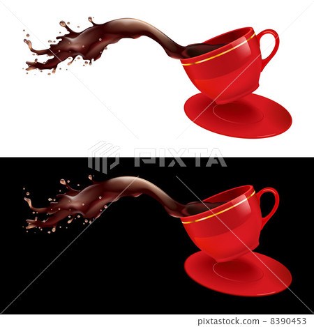 Coffee splashing 8390453