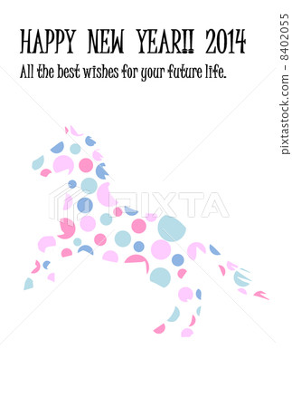 下午的新年賀卡（點） 8402055