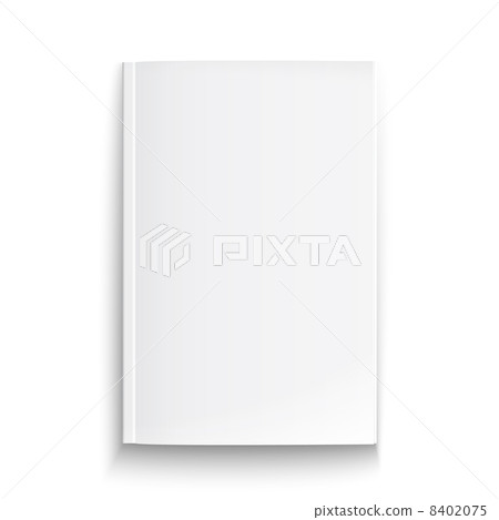 Blank magazine template with soft shadows. Blank magazine template with soft shadows. 8402075