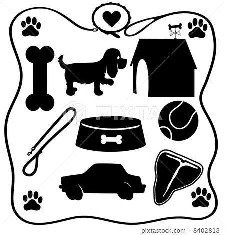 Dog Stuff Silhouettes 8402818