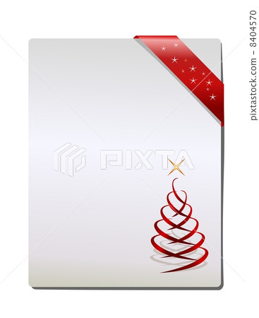 Christmas Gift page, vector 8404570