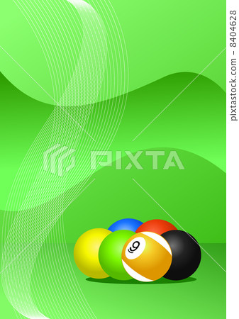 Pool balls vector 8404628