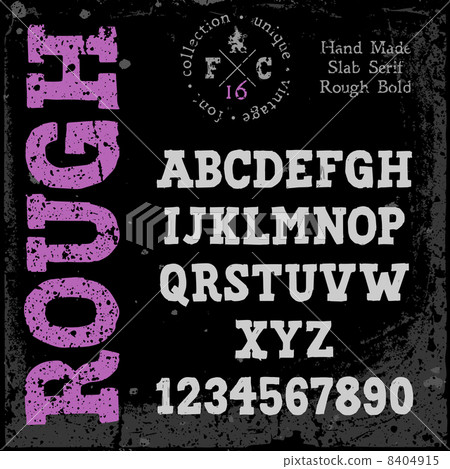 Handmade retro font 8404915