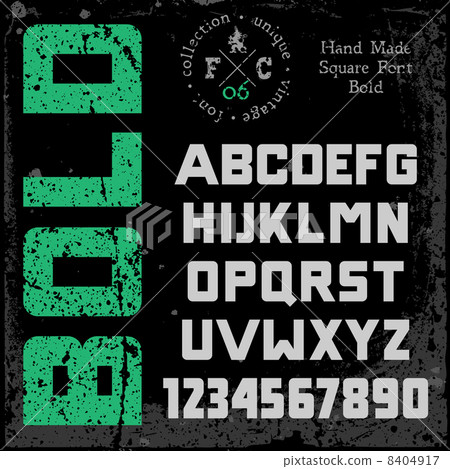 Handmade retro font Handmade retro font 8404917