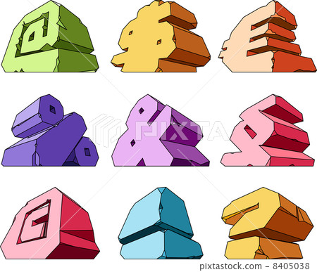 Multicolored alphabet 8405038