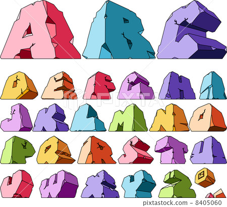 Multicolored alphabet 8405060