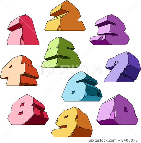 Multicolored alphabet 8405073