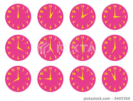 Clock pink Clock pink 8405569