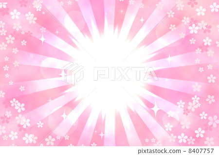 Sakura and light illustration Sakura and light illustration 8407757