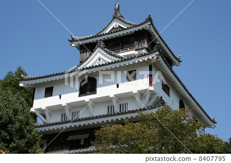 Iwakuni Castle in the blue sky 8407795