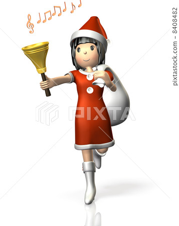 A woman sounding a handbell A woman sounding a handbell 8408482