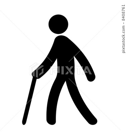 A cane stickman 8408761