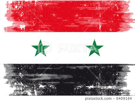 Grunge Flag of Syria.  8409184