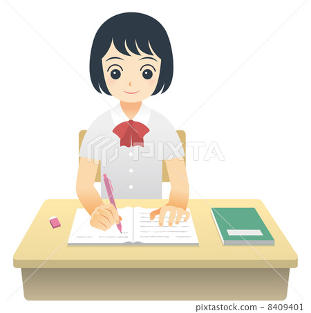 Students studying - Stock Illustration [8409401] - PIXTA