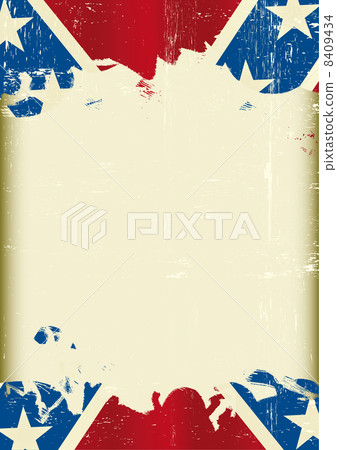 Grunge confederate flag 8409434