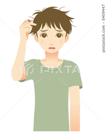 A man with curly hair 8409447