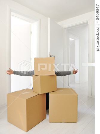 Moving Boxes at new home Moving Boxes at new home 8409847
