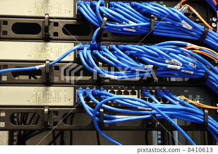 Server room with equipments 8410613