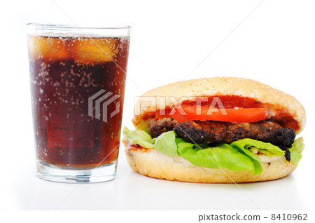 Fast food, burger and coke Fast food, burger and coke 8410962