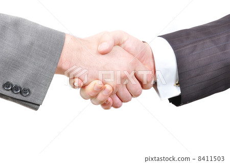 Two businessmen hands shaking 8411503