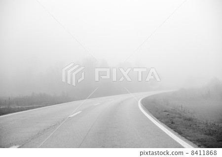 Road in fog Road in fog 8411868