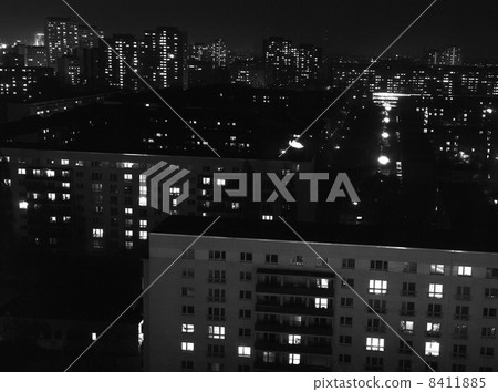 City buildings in the night 8411885