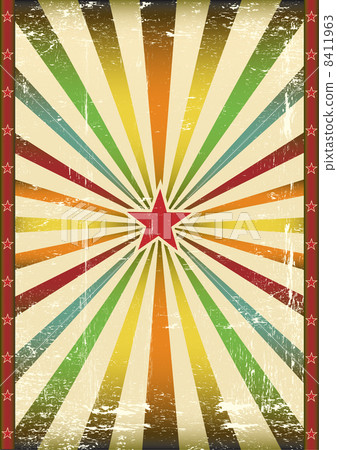 Vintage star background.  8411963