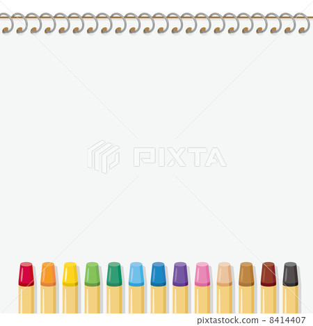 Crayons and sketchbooks 8414407