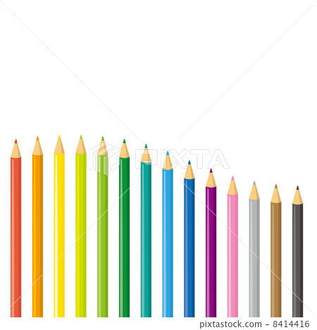 彩色的鉛筆波 8414416
