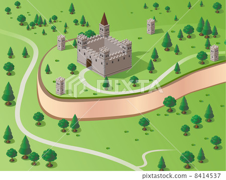 Vector castle - Stock Illustration [8414537] - PIXTA