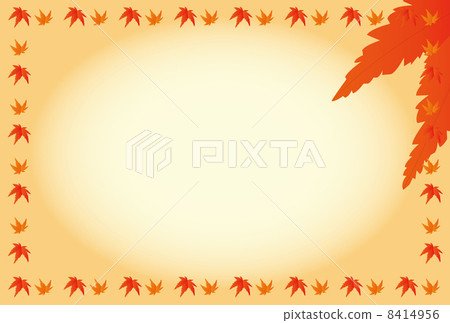 Frame of autumn leaves 8414956