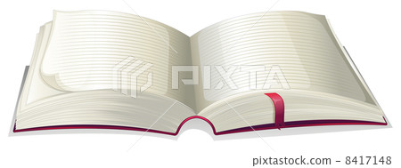 An empty open book 8417148