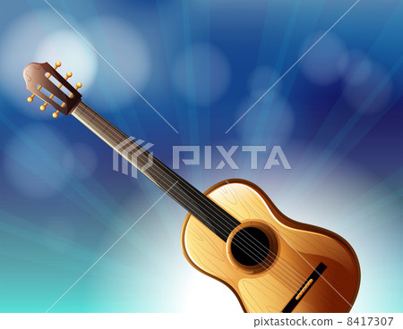 A stationery with a classical guitar 8417307