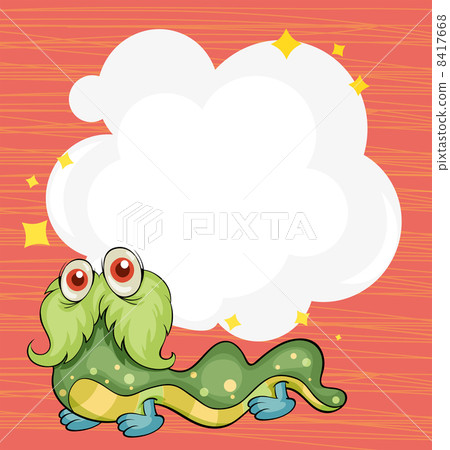 A stationery with a hairy monster A stationery with a hairy monster 8417668