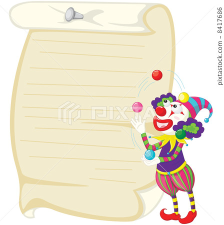 Clown on white 8417686