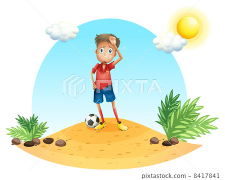 A tired soccer player 8417841