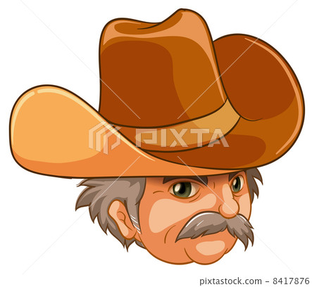 An old man wearing a cowboy hat 8417876