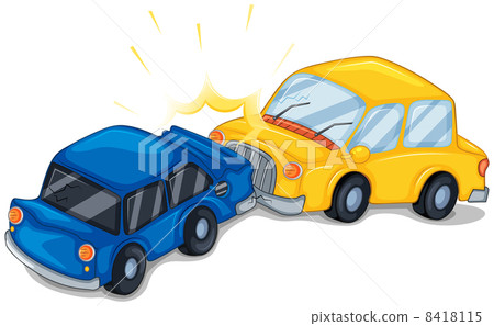 Two cars bumping 8418115