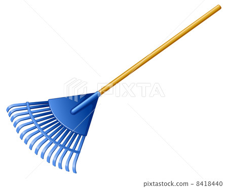 A blue rake A blue rake 8418440